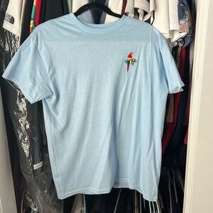 Light blue beach short sleeve shirt